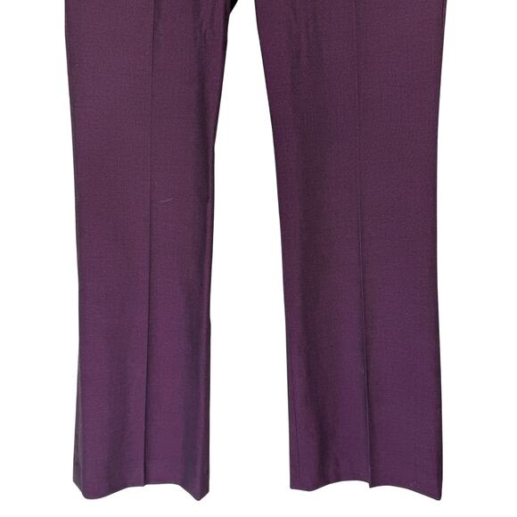 Gap Modern Boot Purple Iridescent Career Mid Rise Dress Pants Size 4R - Picture 3 of 9